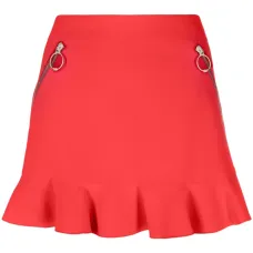 Юбка мини с оборками и молнией