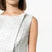 Блузка без рукавов с тиснением