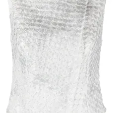 Блузка без рукавов с тиснением