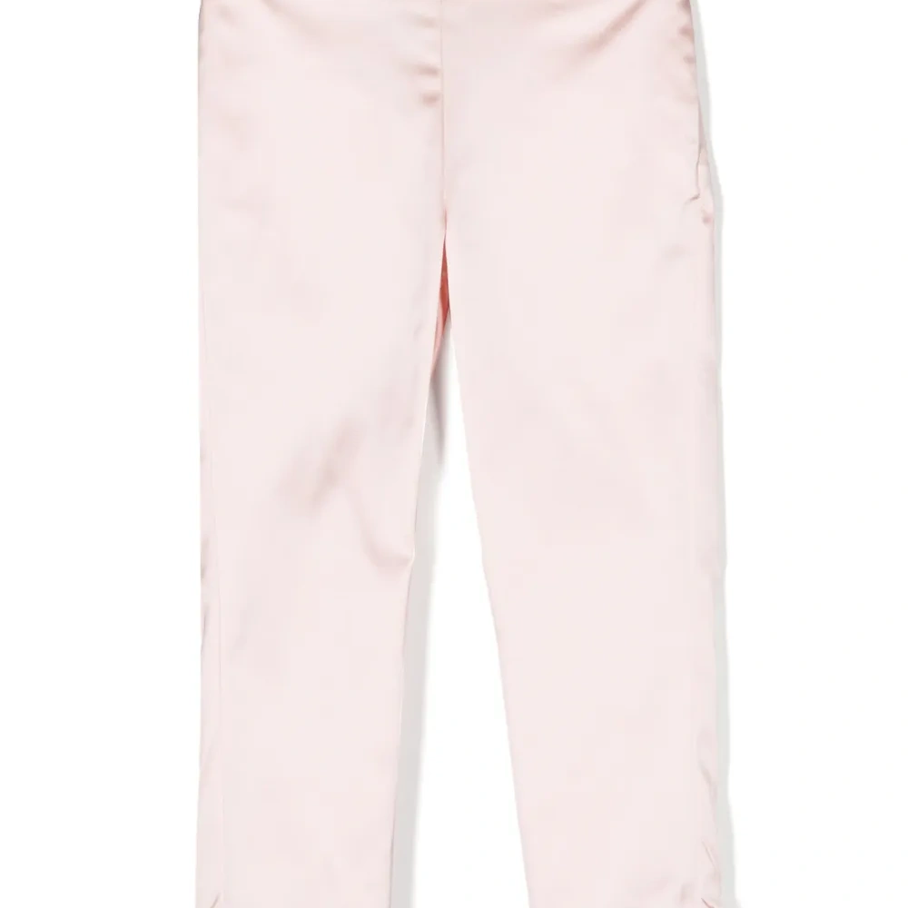 Атласные брюки с лампасами