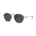 Tinted-lens geometric-frame sunglasses