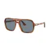 Tortoiseshell-effect pilot-frame sunglasses