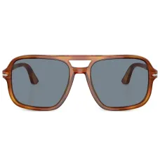 Tortoiseshell-effect pilot-frame sunglasses