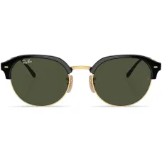 Logo-print round-frame sunglasses