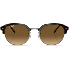 Logo-print round-frame sunglasses