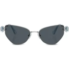 Солнцезащитные очки в оправе 'кошачий глаз' с кристаллами Солнцезащитные очки в оправе 'кошачий глаз' с кристаллами