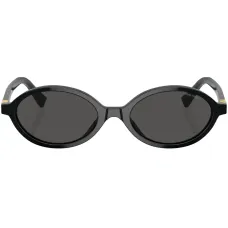 Солнцезащитные очки в овальной оправе с логотипом
