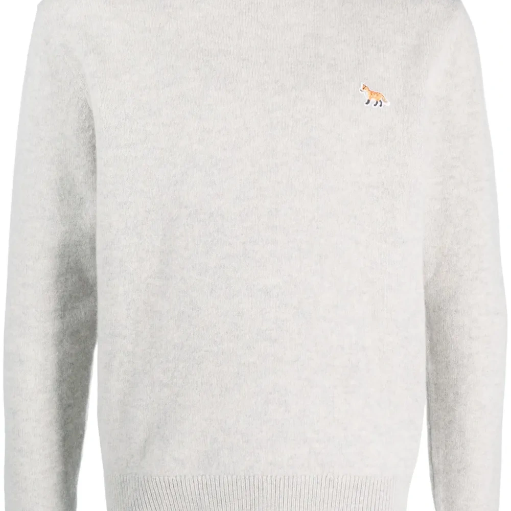 Шерстяной джемпер с нашивкой Fox