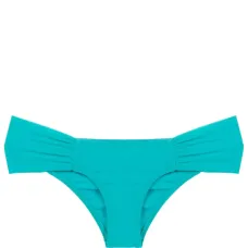 Gathered low-waisted bikini bottoms