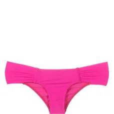Gathered low-waisted bikini bottoms