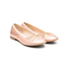 Балетки с эффектом металлик