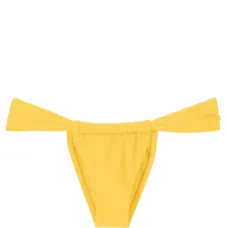 Gathered low-waisted bikini bottoms