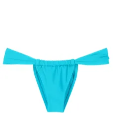 Gathered low-waisted bikini bottoms