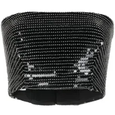 Укороченный топ с пайетками