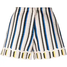 Жаккардовые шорты в полоску