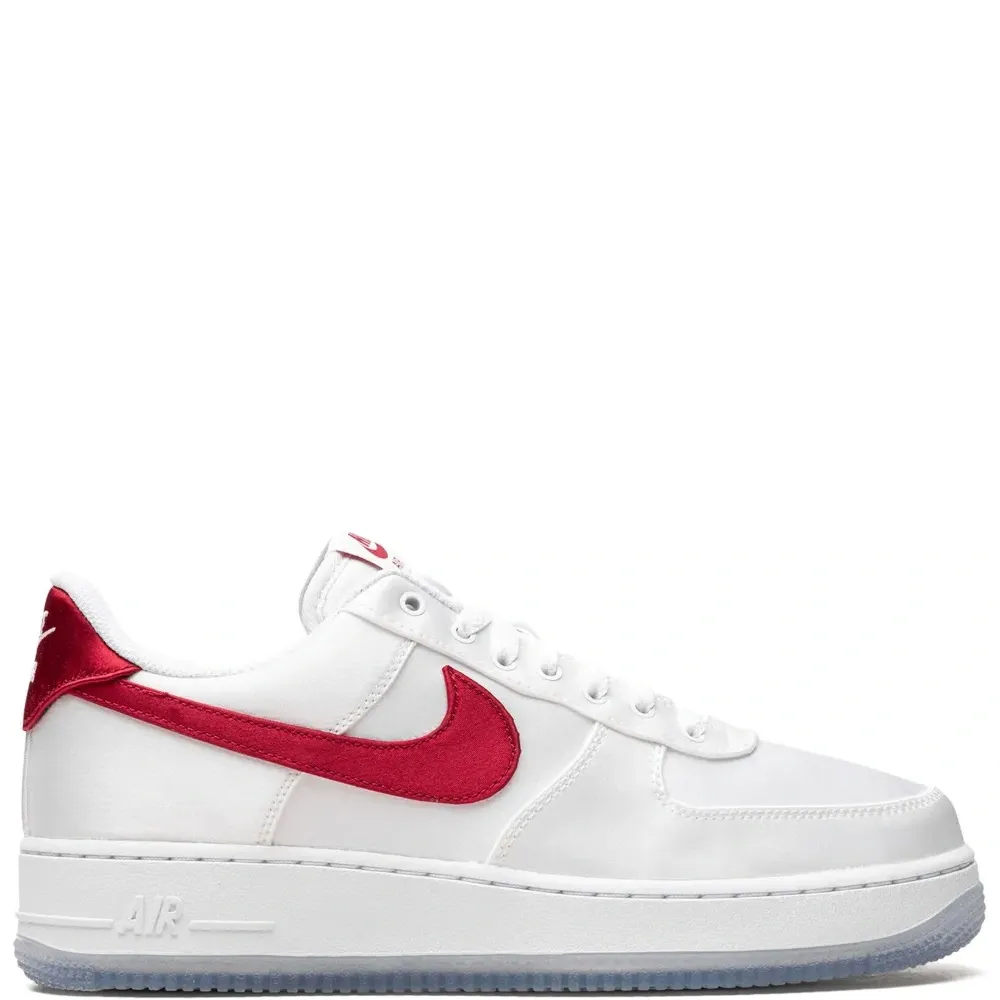Кроссовки Air Force 1 Low '07 Satin White/Varsity Red