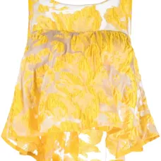 Полупрозрачный топ без рукавов