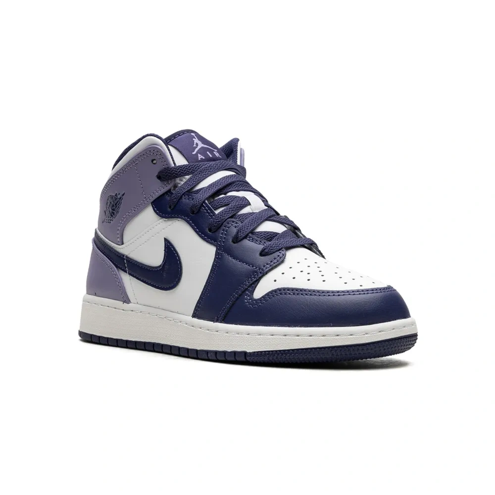 Кроссовки Air Jordan 1 Mid Blueberry Кроссовки Air Jordan 1 Mid Blueberry
