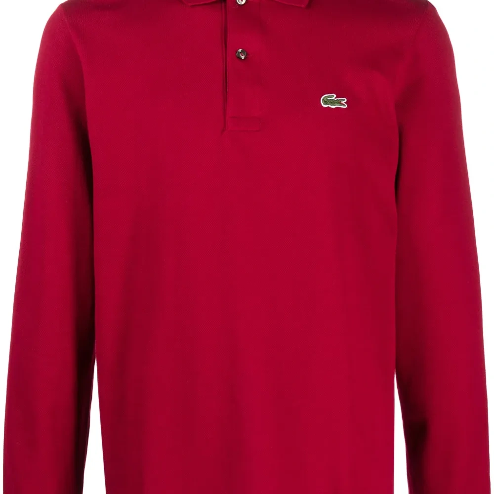 Рубашка поло с длинными рукавами и нашивкой-логотипом