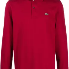 Рубашка поло с длинными рукавами и нашивкой-логотипом