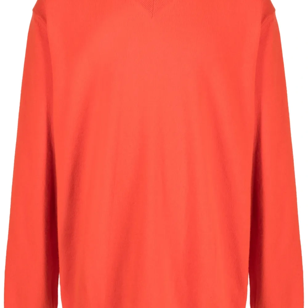 Шерстяной джемпер с V-образным вырезом