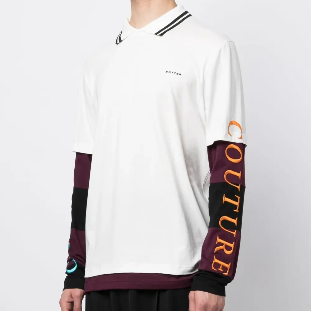 Футболка с многослойным эффектом и логотипом