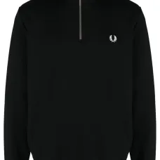 Джемпер на молнии с вышитым логотипом