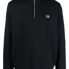 Толстовка на молнии с вышитым логотипом