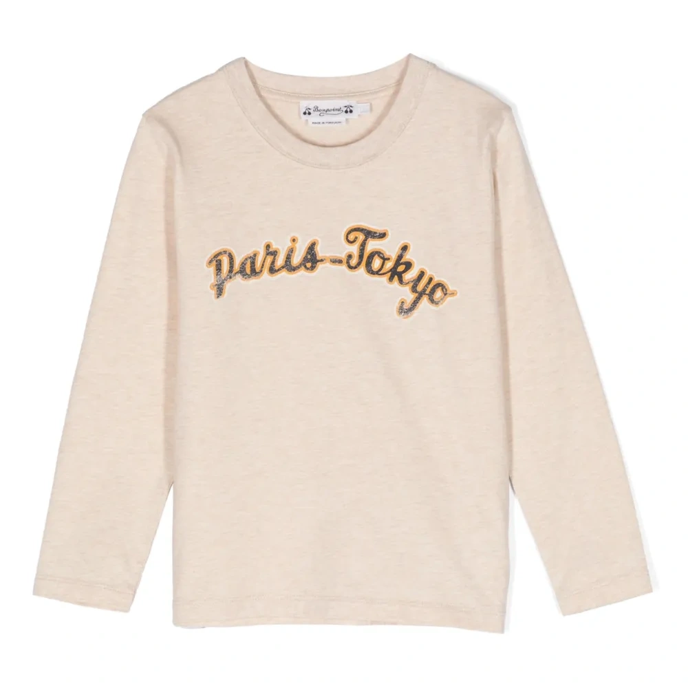 Меланжевая футболка с логотипом