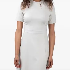 Мини-платье с поясом-логотипом