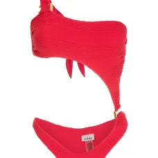 Cut-out one-shoulder swimsuit