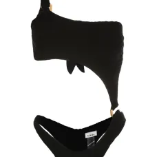 Cut-out one-shoulder swimsuit
