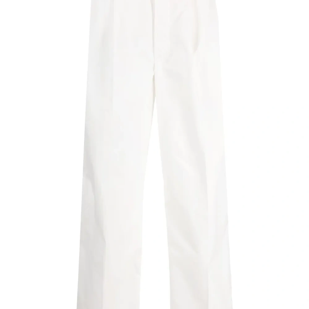 Прямые брюки со складками