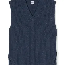 Трикотажный жилет с V-образным вырезом Трикотажный жилет с V-образным вырезом