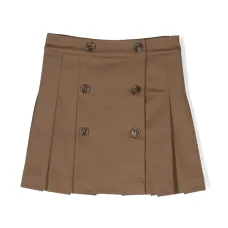 Юбка со складками и логотипом