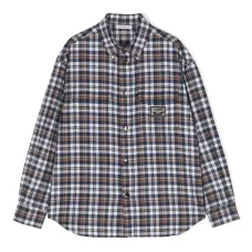 Клетчатая рубашка с логотипом Клетчатая рубашка с логотипом