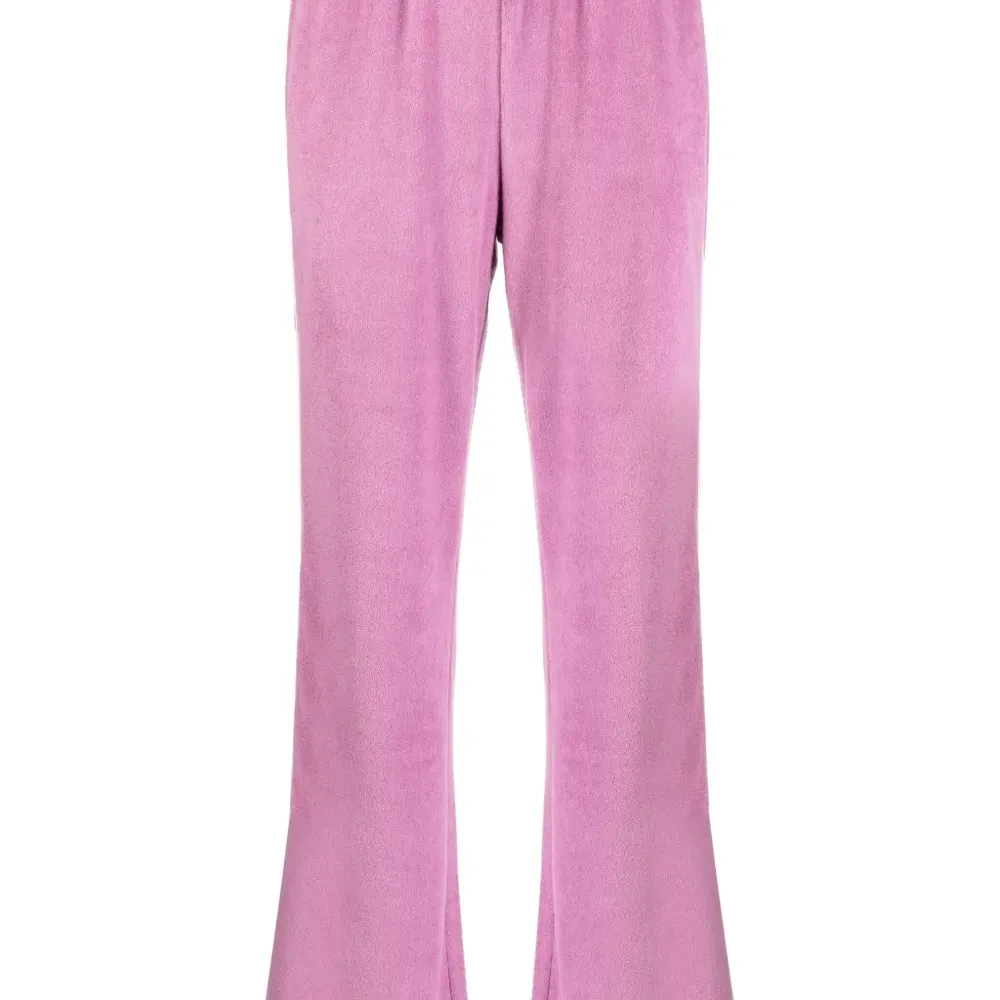 Расклешенные брюки с отделкой в полоску