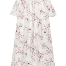 Шелковая ночная сорочка Antonia с принтом