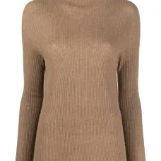 Джемпер в рубчик с высоким воротником Джемпер в рубчик с высоким воротником