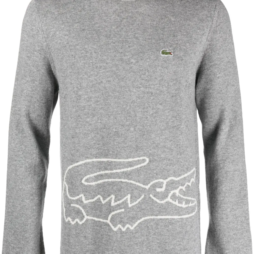 Шерстяной джемпер с нашивкой-логотипом