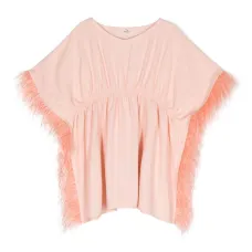 Платье с перьями