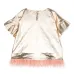 Ruffled-cuffs organic-cotton T-shirt Ruffled-cuffs organic-cotton T-shirt