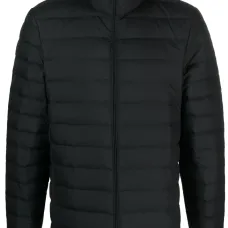 Стеганая куртка на молнии с нашивкой-логотипом