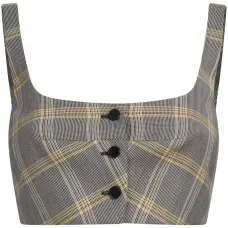 Укороченный топ из смесовой вирджинской шерсти Укороченный топ из смесовой вирджинской шерсти