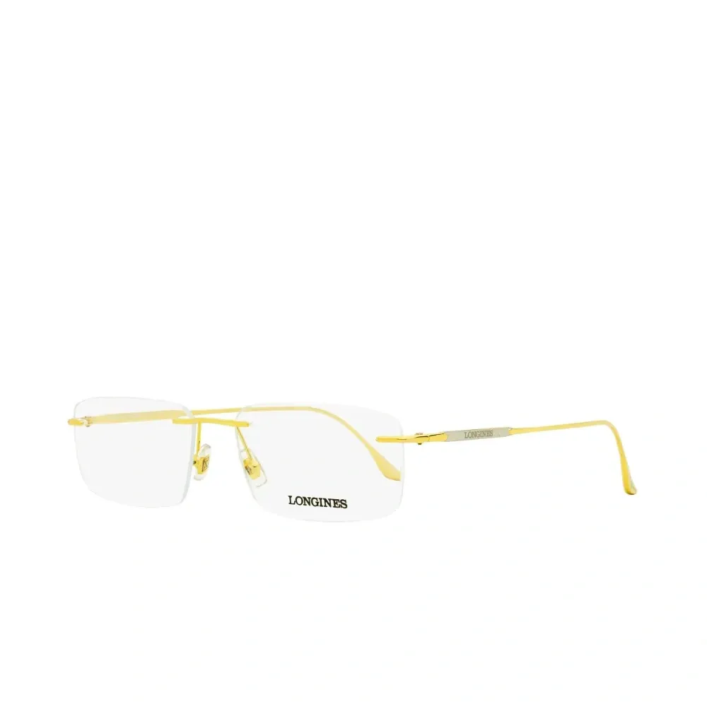 Очки в квадратной безободковой оправе