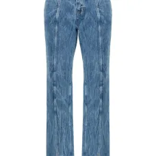 Джинсы с жатым эффектом