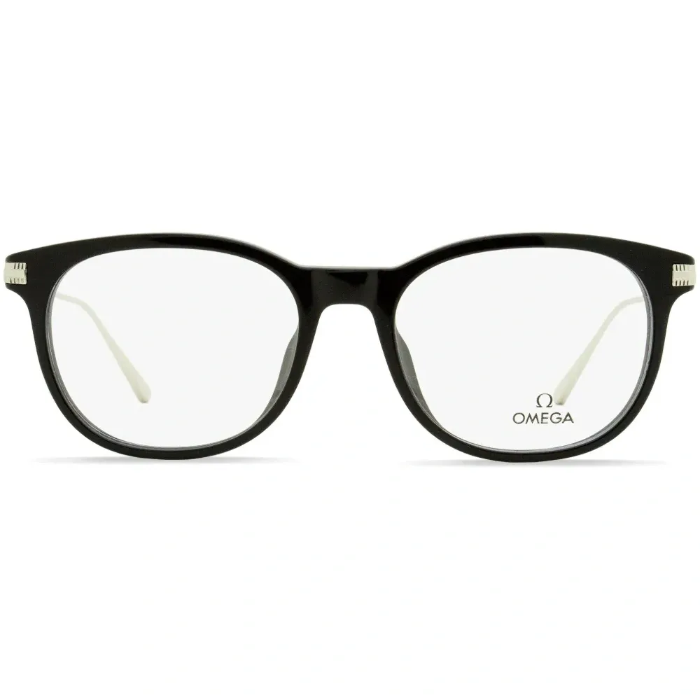 Очки в круглой оправе с логотипом