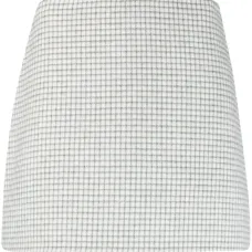 Клетчатая мини-юбка из шерсти Клетчатая мини-юбка из шерсти