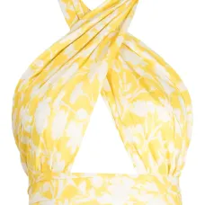 Укороченный топ Catania с цветочным принтом Укороченный топ Catania с цветочным принтом