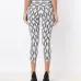 Graphic-print cropped leggings